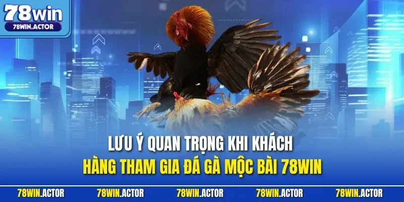 Lưu ý quan trọng khi khách hàng tham gia đá gà Mộc Bài 78WIN
